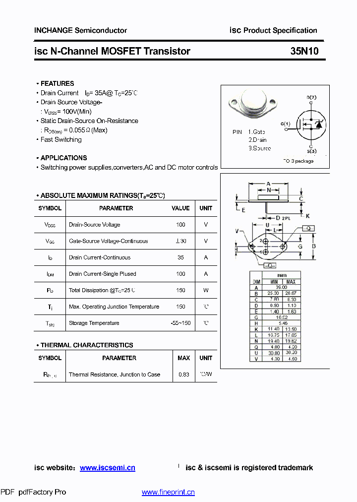 35N10_8672607.PDF Datasheet