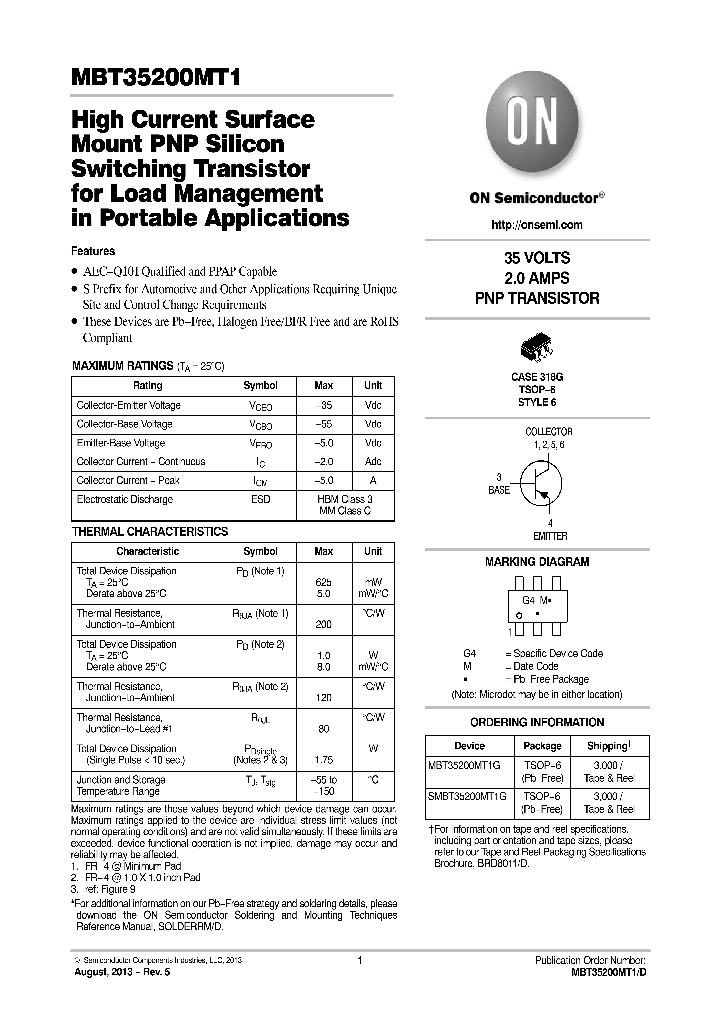 SMBT35200MT1G_8675363.PDF Datasheet