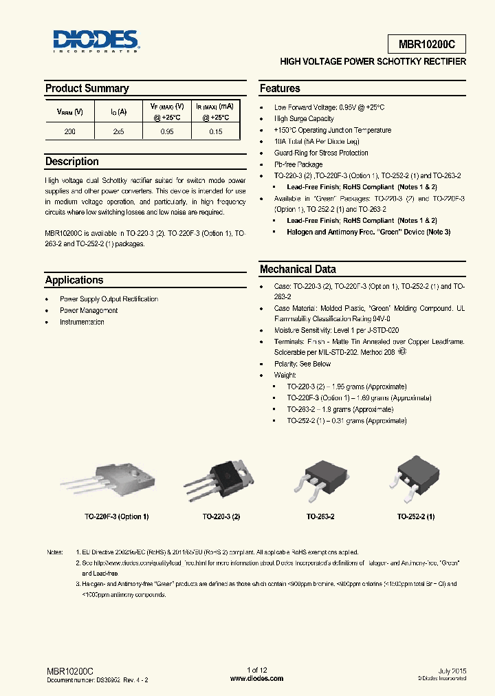 MBR10200CD-E1_8694321.PDF Datasheet