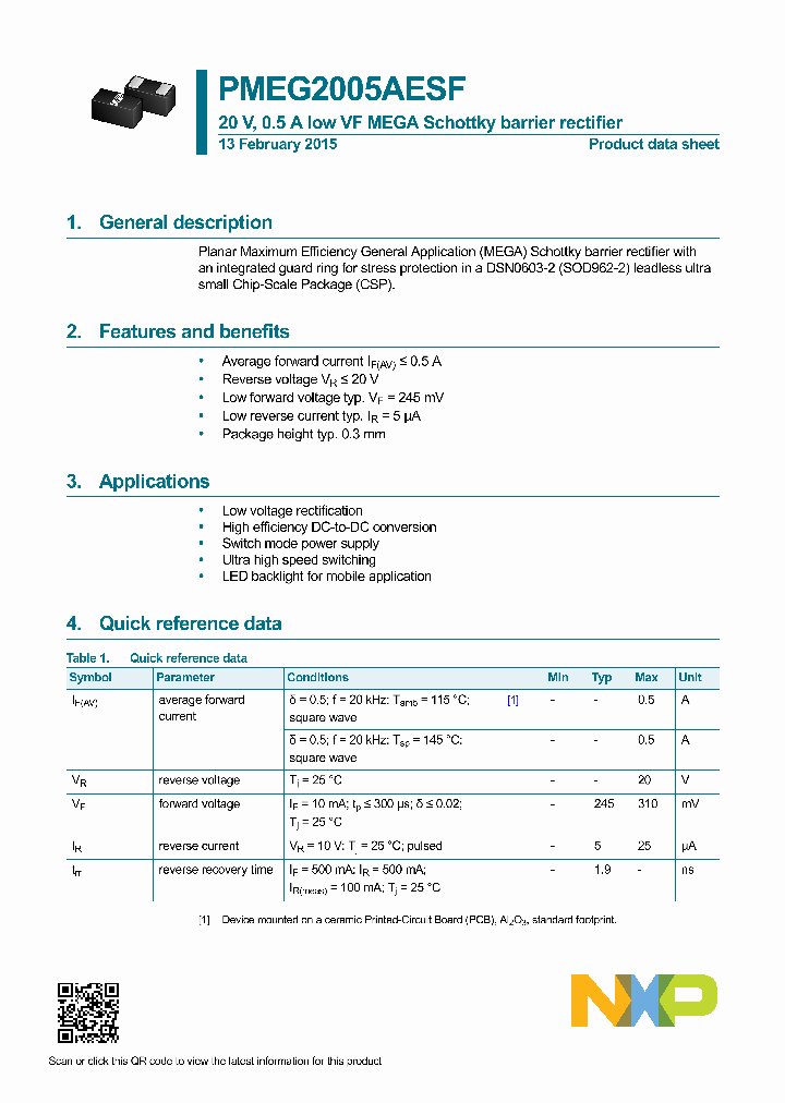 PMEG2005AESF-15_8699308.PDF Datasheet