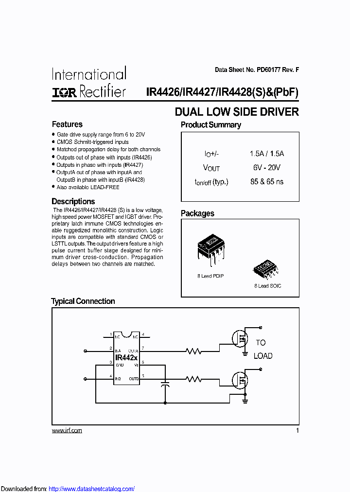 IR4427STRPBF_8703383.PDF Datasheet