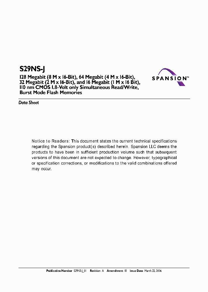 S29NS016JPLBFW002_8711234.PDF Datasheet