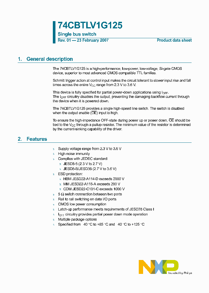 74CBTLV1G125_8711171.PDF Datasheet