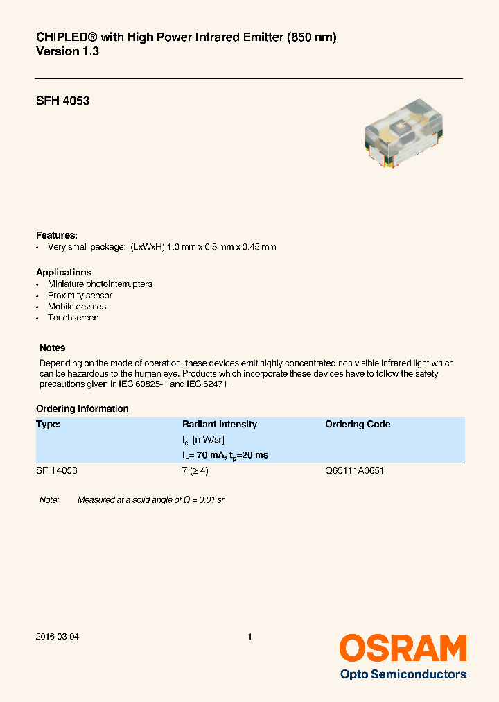 SFH4053_8720754.PDF Datasheet