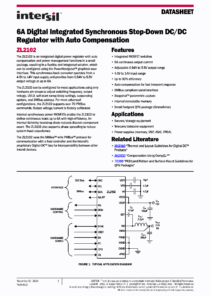 ZL2102ALAFTK_8722949.PDF Datasheet