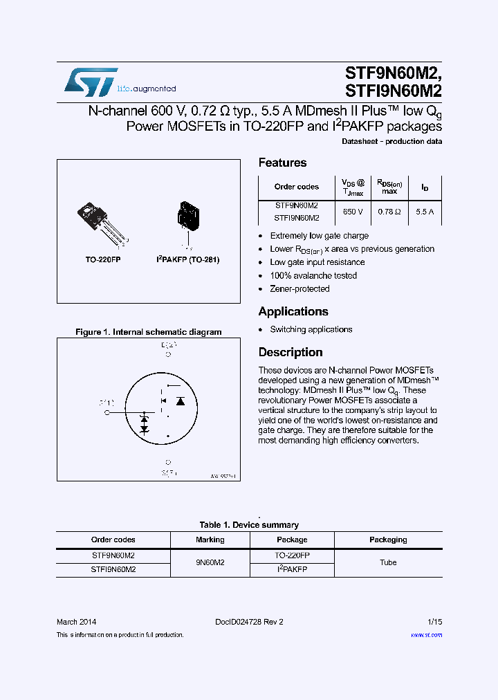 STFI9N60M2_8731562.PDF Datasheet