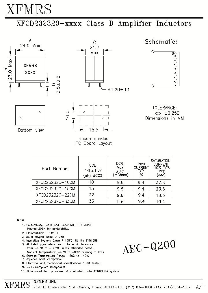 XFCD232320-100M_8735672.PDF Datasheet