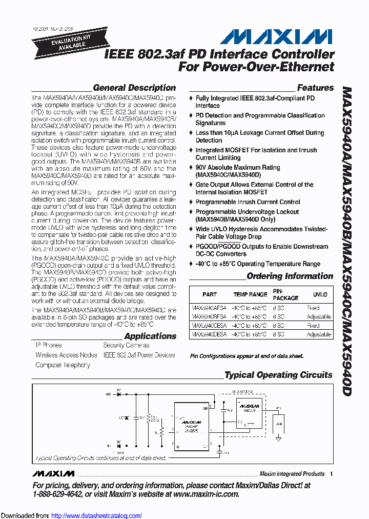 MAX5940AESAT_8741215.PDF Datasheet