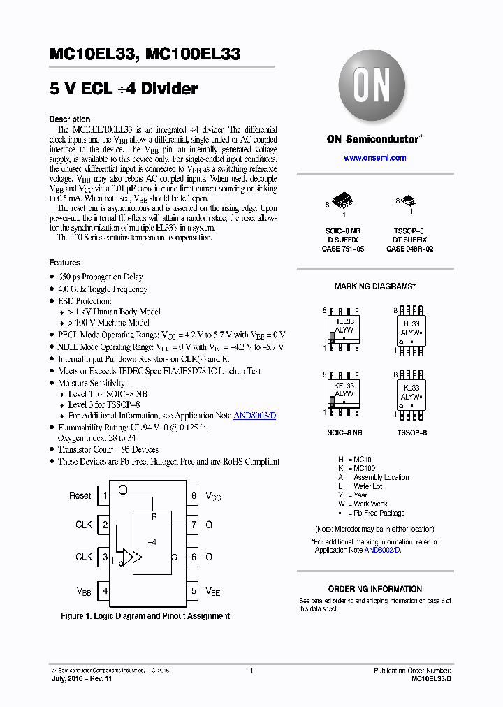 MC10EL33DR2G_8752039.PDF Datasheet