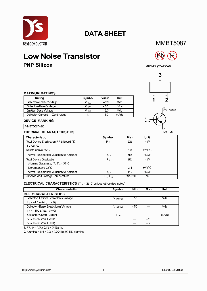 MMBT5087_8753495.PDF Datasheet