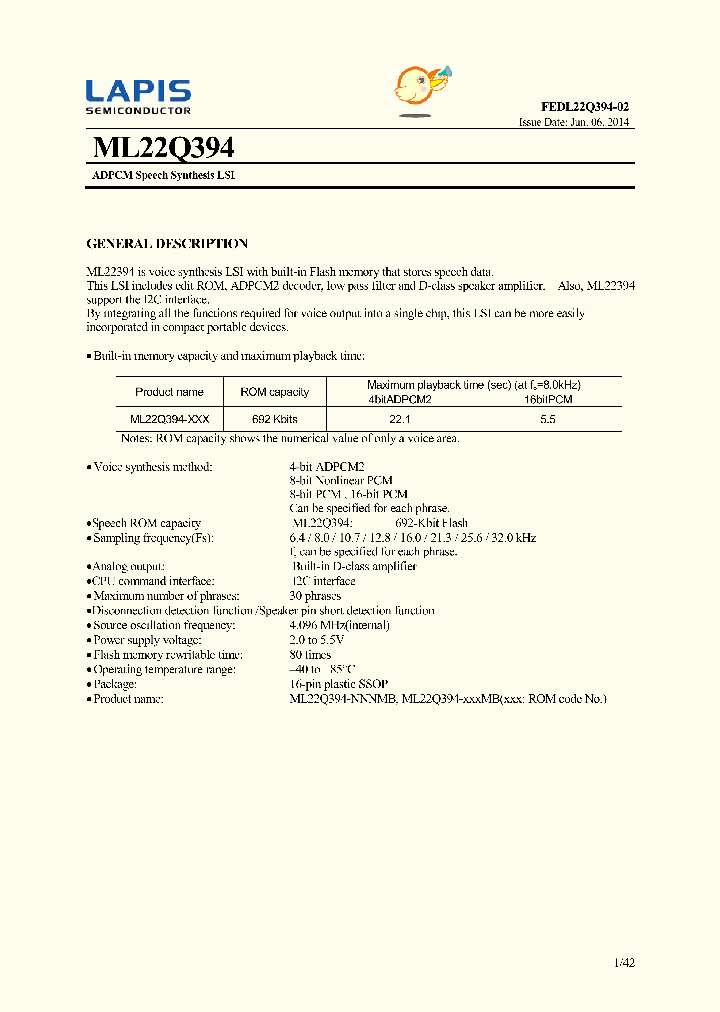 ML22Q394_8757810.PDF Datasheet