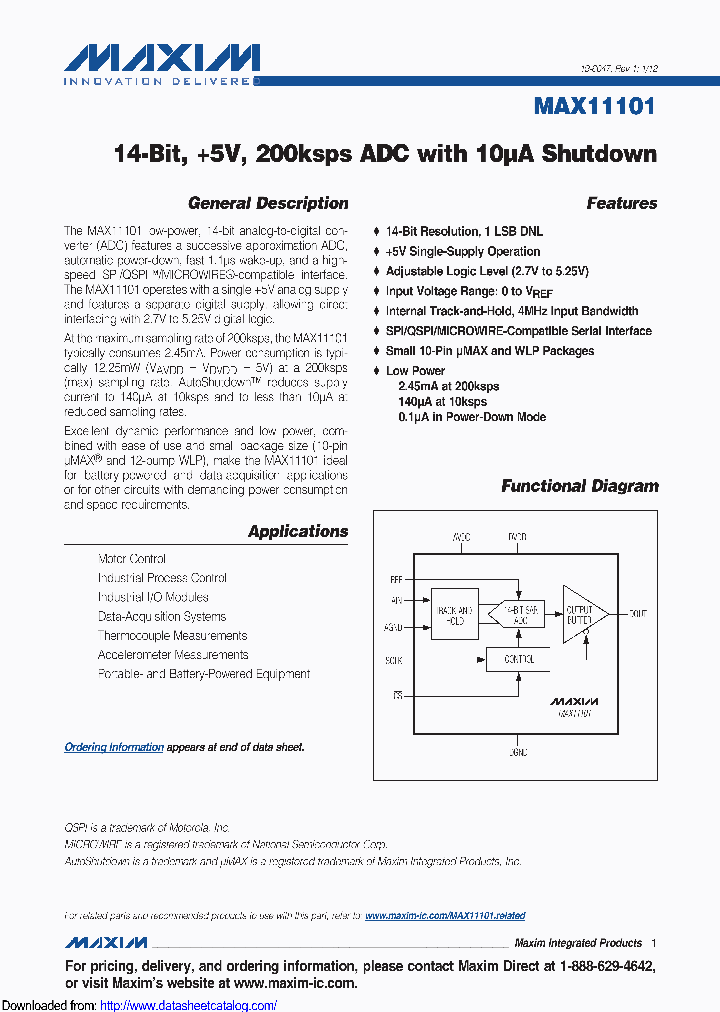 MAX11101EWCT_8762518.PDF Datasheet