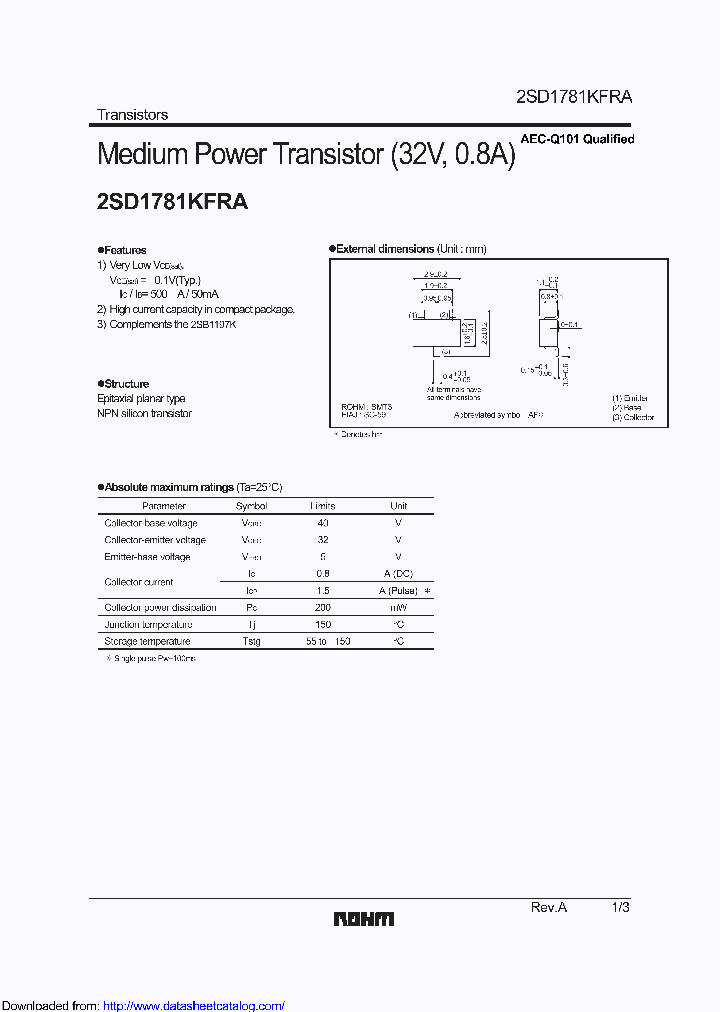 2SD1781KFRA_8780171.PDF Datasheet