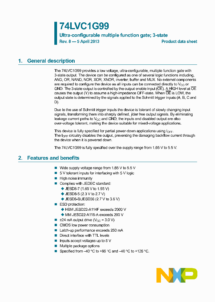 74LVC1G99GN_8780768.PDF Datasheet