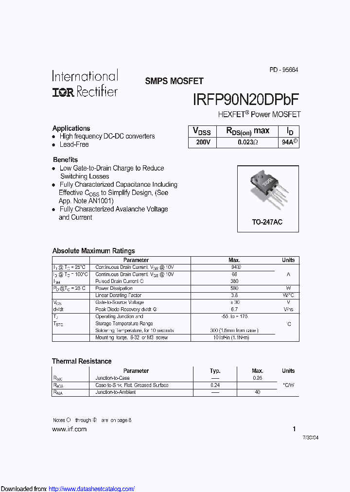 IRFP90N20DPBF_8783215.PDF Datasheet