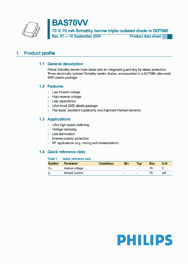 BAS70VV_8784110.PDF Datasheet