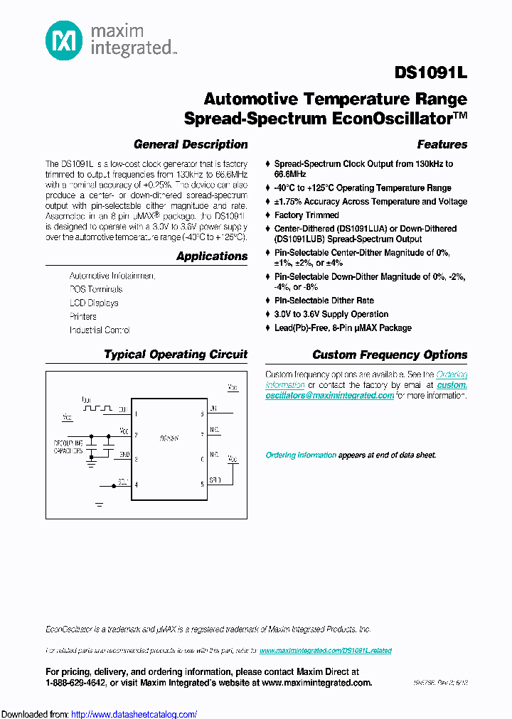 DS1091LUB-019V_8784965.PDF Datasheet