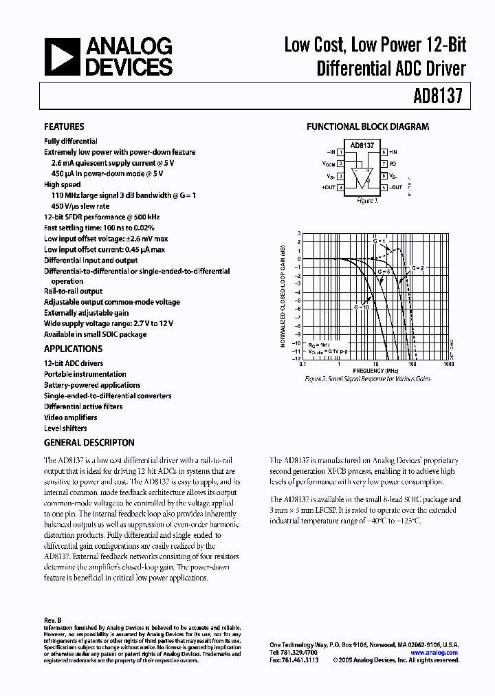 AD8137YR-REEL_8799749.PDF Datasheet