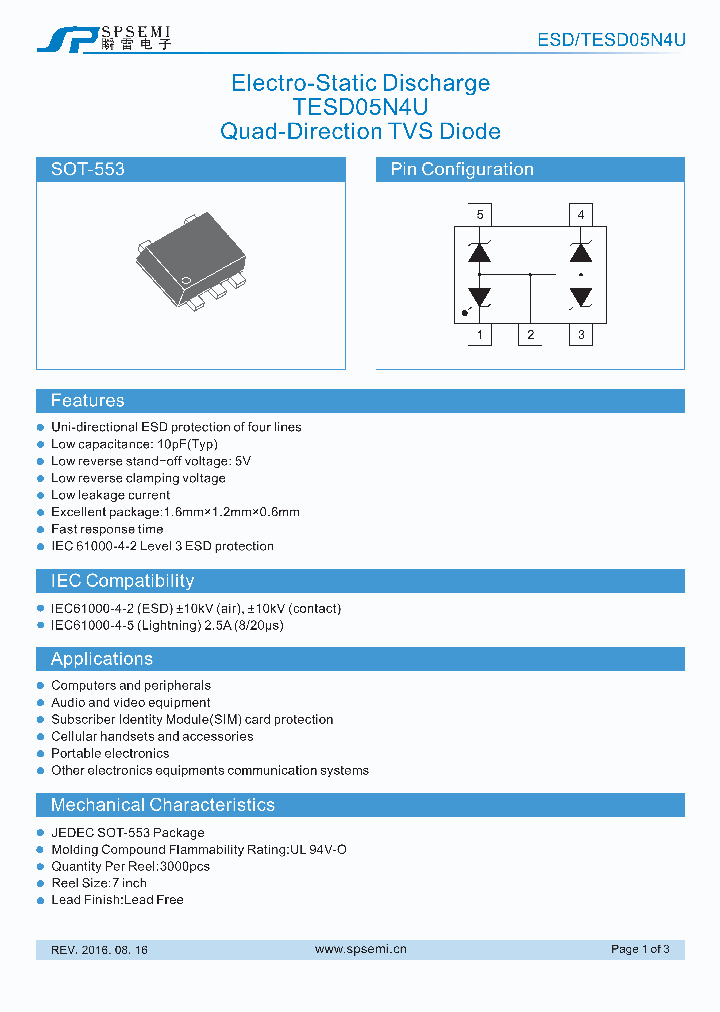 TESD05N4U_8801686.PDF Datasheet