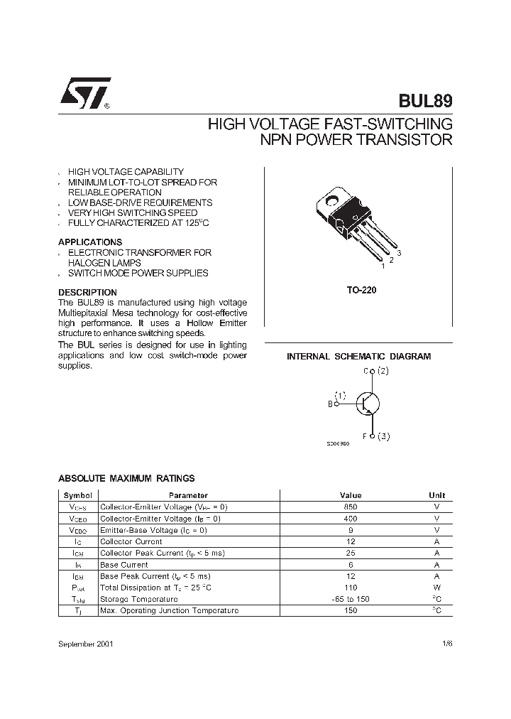 BUL89_8806333.PDF Datasheet