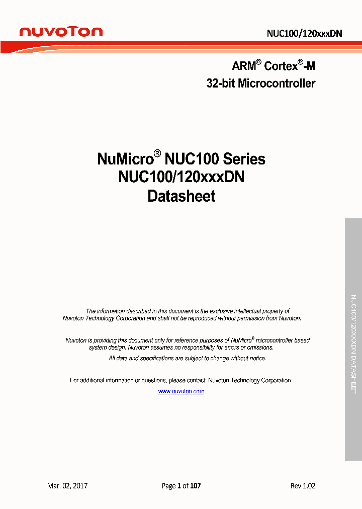 NUC120VE3DN_8808848.PDF Datasheet