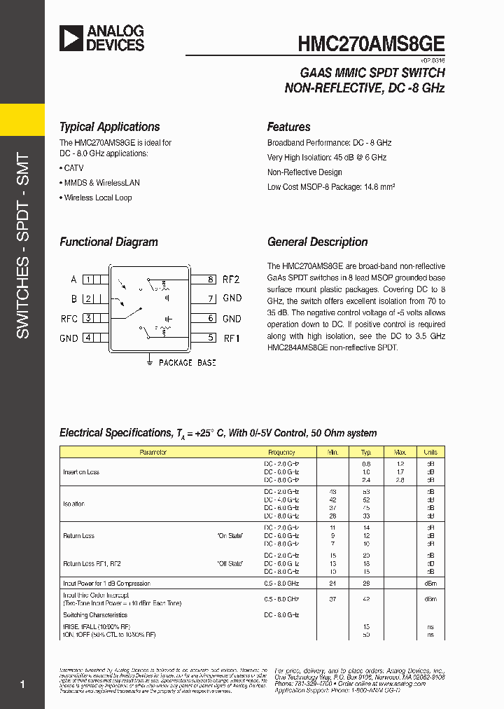 HMC270AMS8GE_8811717.PDF Datasheet