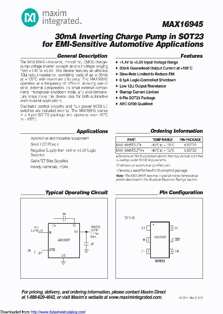 MAX16945TGUTG16_8816445.PDF Datasheet