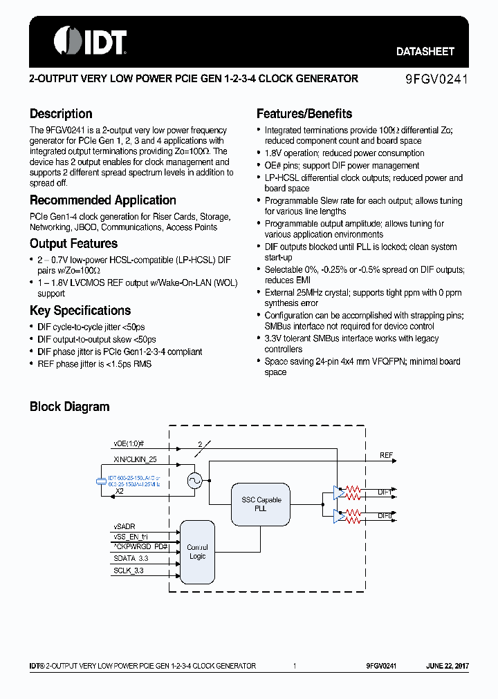 9FGV0241AKLF_8818197.PDF Datasheet