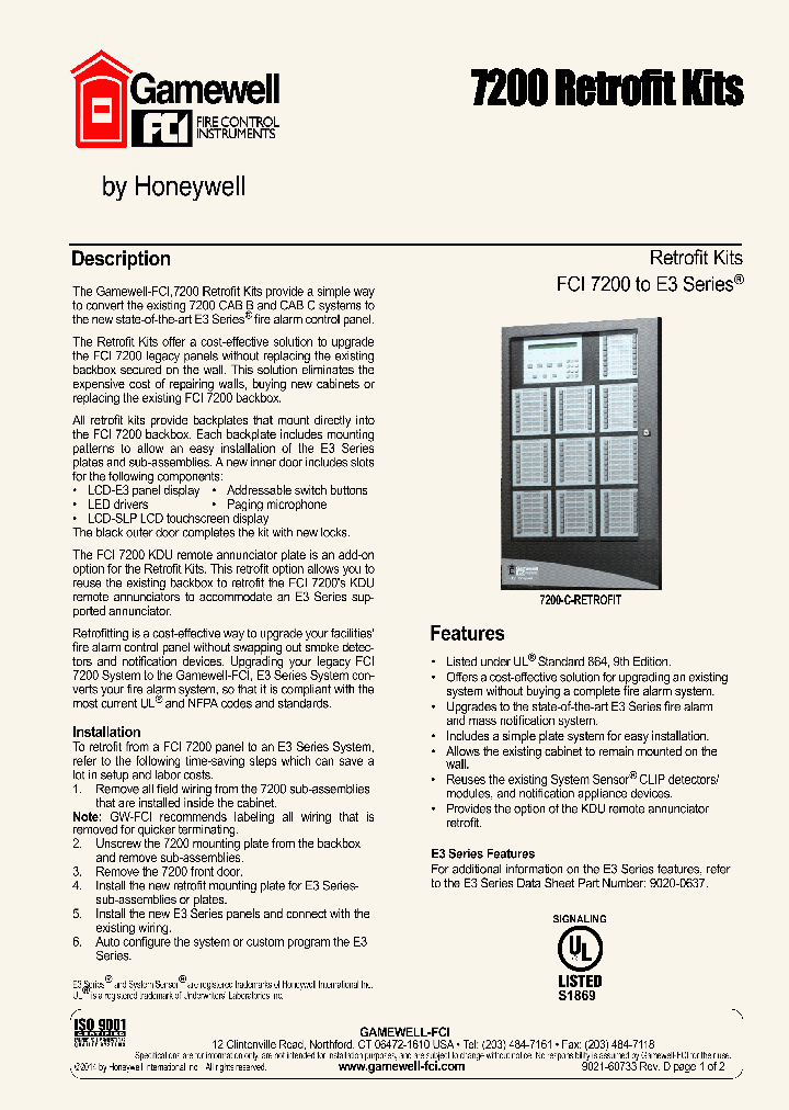 7200-C-RETROFIT_8820368.PDF Datasheet