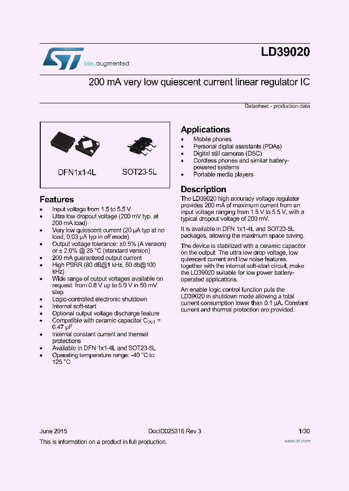 LD39020ATPU11R_8826215.PDF Datasheet