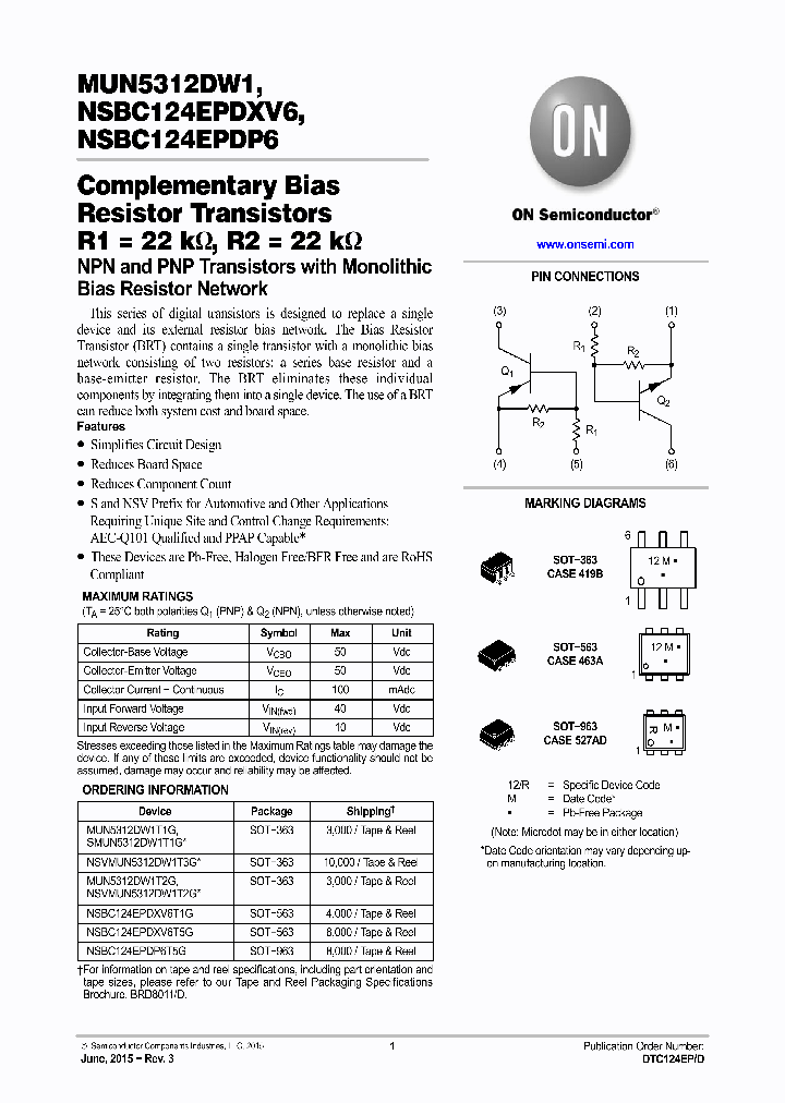 NSVMUN5312DW1T3G_8828405.PDF Datasheet