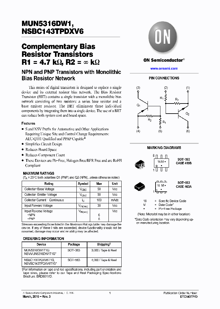 NSVMUN5316DW1T1G_8828409.PDF Datasheet