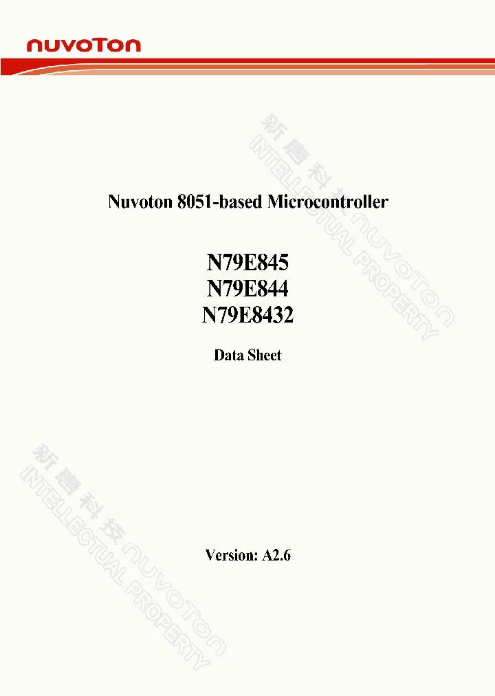 N79E845_8840653.PDF Datasheet