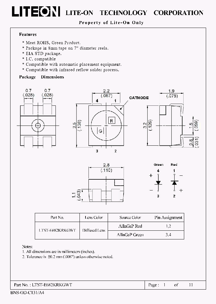 LTST-E682KRKGWT_8840581.PDF Datasheet