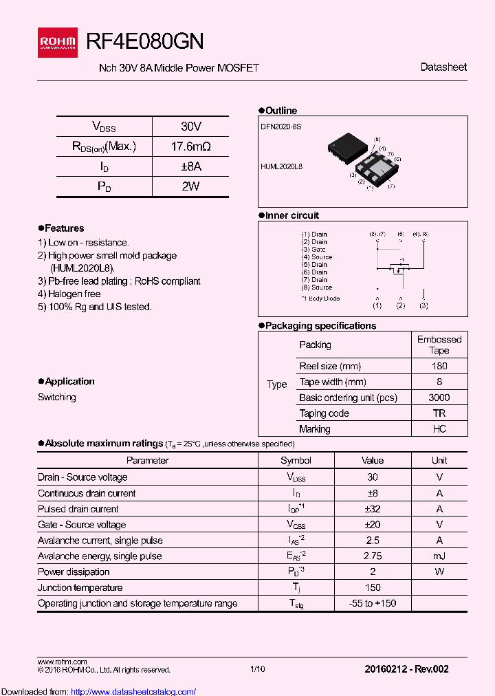 RF4E080GNTR_8838956.PDF Datasheet