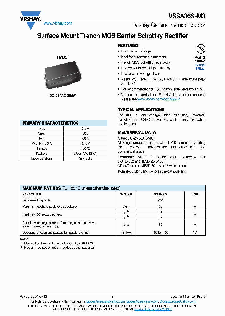 VSSA36S-M3_8835946.PDF Datasheet