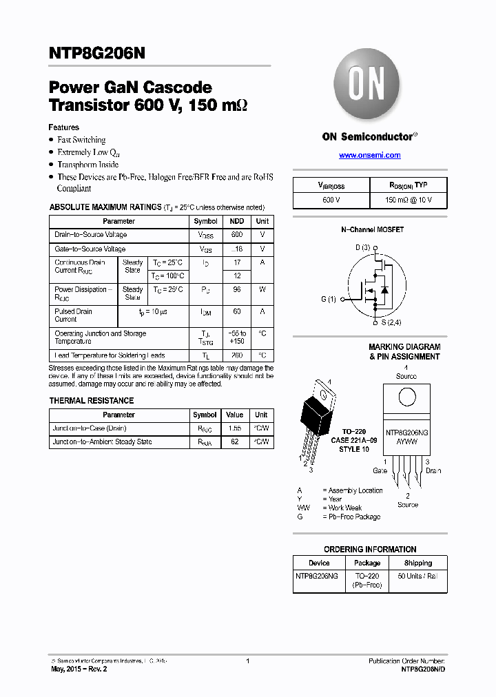 NTP8G206N_8836494.PDF Datasheet
