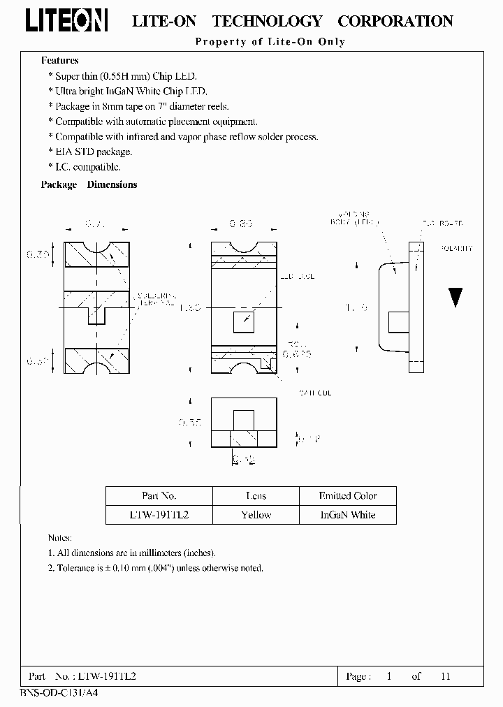 LTW-191TL2_8832168.PDF Datasheet