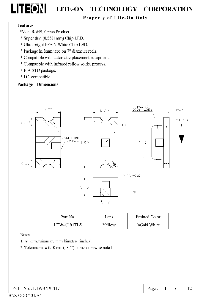 LTW-C191TL5_8832170.PDF Datasheet