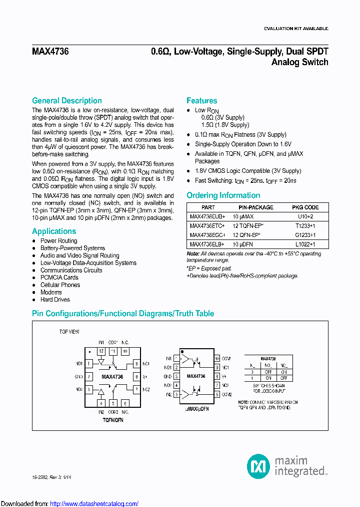 MAX4736ELB_8848004.PDF Datasheet