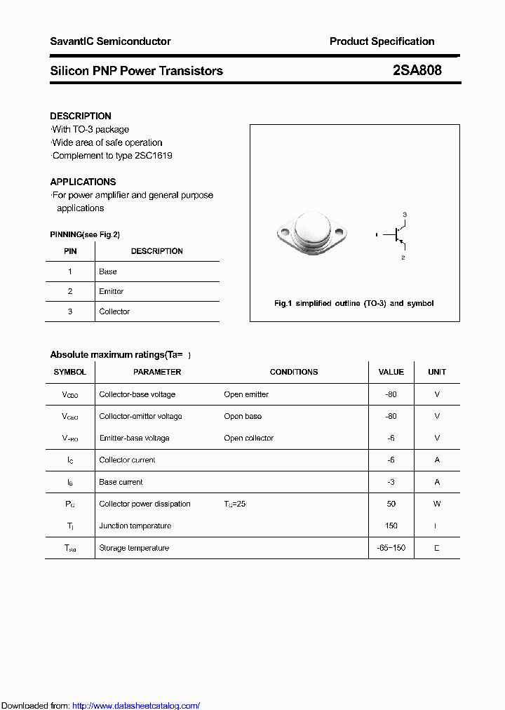 2SA808_8850267.PDF Datasheet