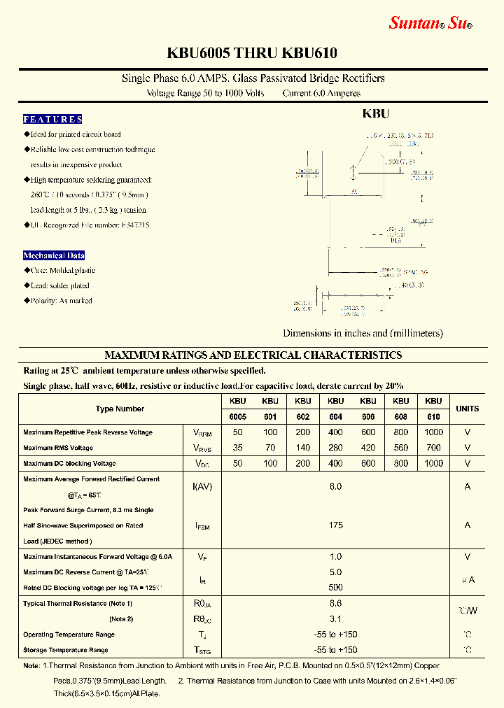 KBU610_8843999.PDF Datasheet