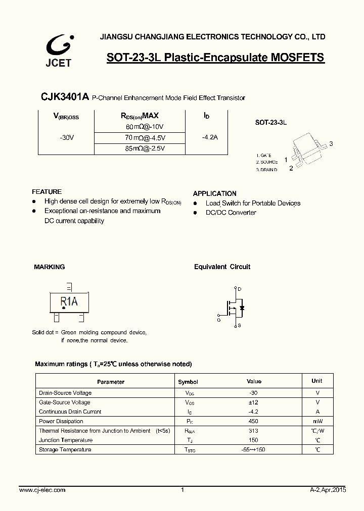 CJK3401A_8844935.PDF Datasheet