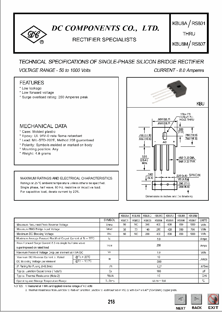 RS801_8845483.PDF Datasheet