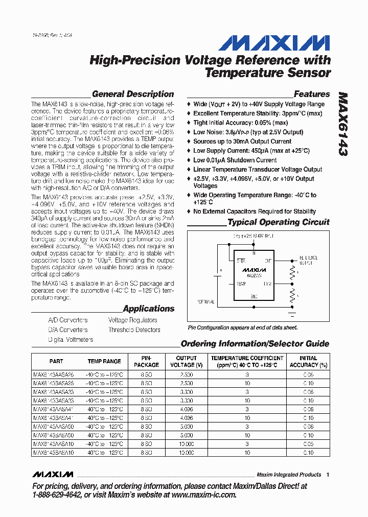 MAX6143BASA33_8846942.PDF Datasheet