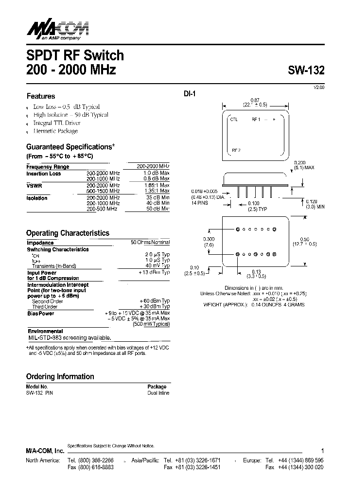 SW-132_8849633.PDF Datasheet