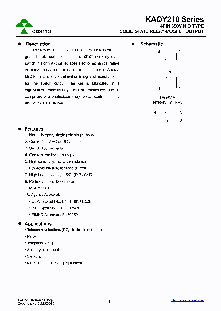 KAQY210ATRU_8850187.PDF Datasheet