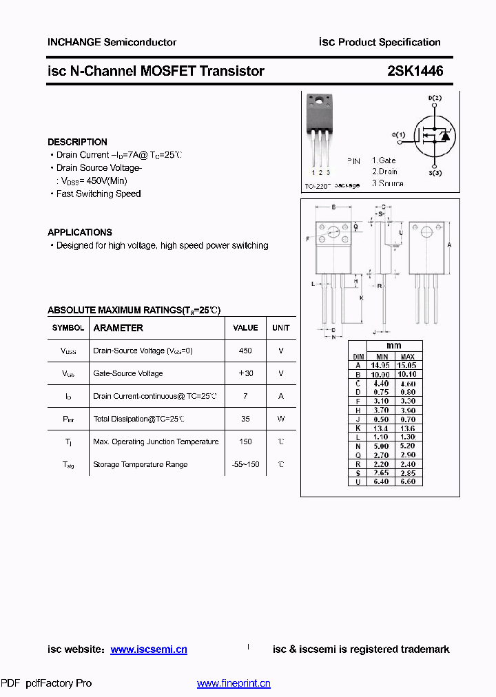 2SK1446_8853015.PDF Datasheet