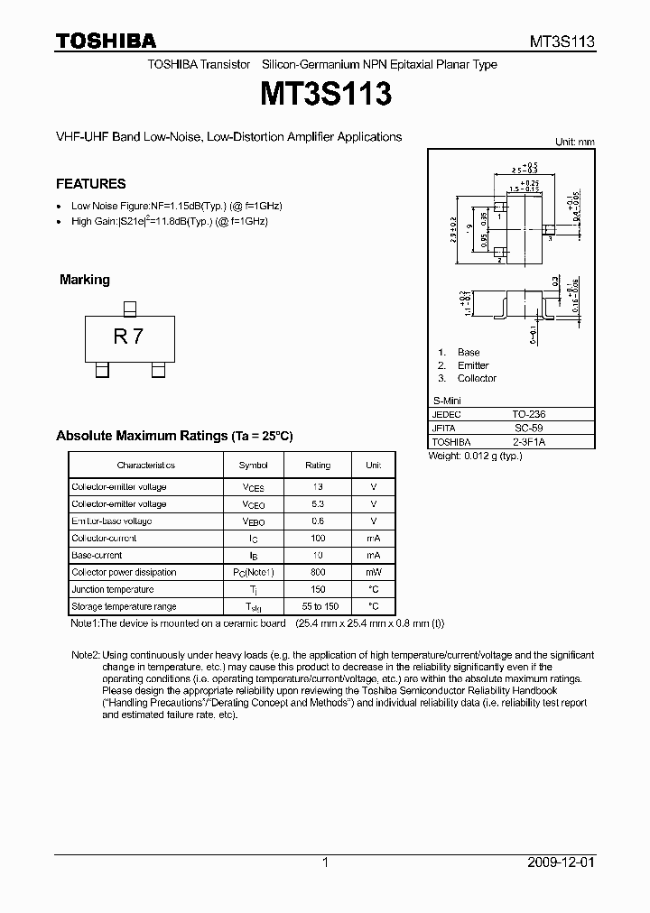 MT3S113_8865371.PDF Datasheet