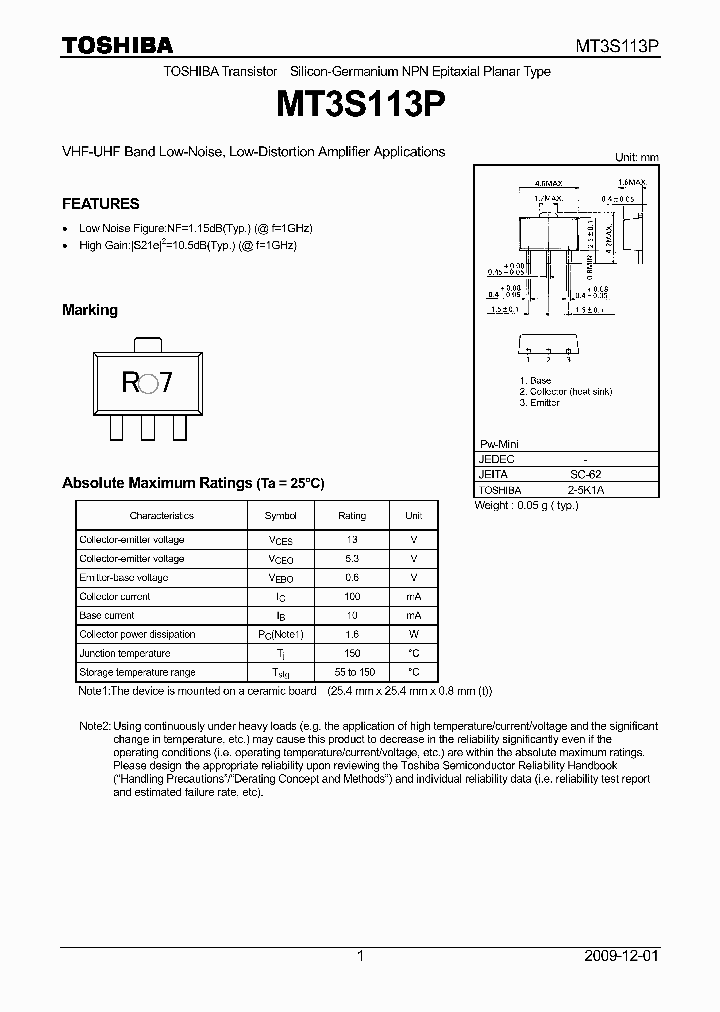 MT3S113P_8865372.PDF Datasheet